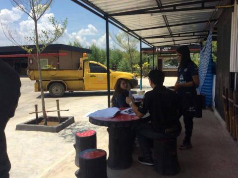 การสำรวจสภาพปัญหาน้ำเสีย ในเขต อบต.ละหานทราย