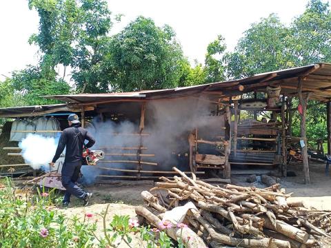 องค์การบริหารส่วนตำบลละหานทรายร่วมกับปศุสัตว์อำเภอละหานทราย ลงพื