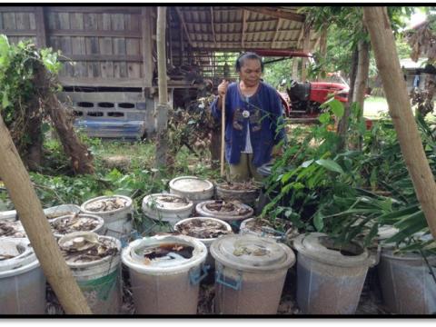 กลุ่มเครือข่าย อบต.ละหานทราย กิจกรรมทำปุ๋ยหมัก น้ำหมักชีวภาพ