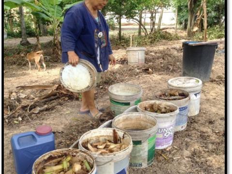 กลุ่มเครือข่าย อบต.ละหานทราย กิจกรรมทำปุ๋ยหมัก น้ำหมักชีวภาพ
