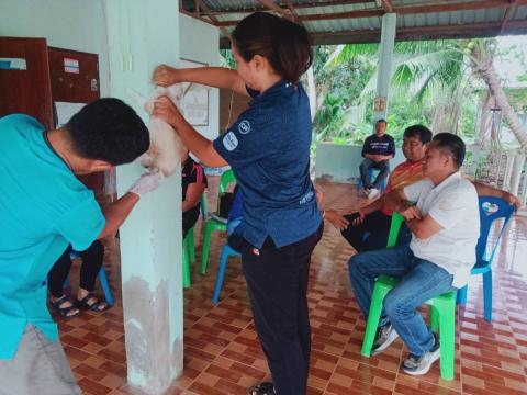 ฉีดวัคซีนพิษสุนัขบ้า ประจำปีงบประมาณ 2566